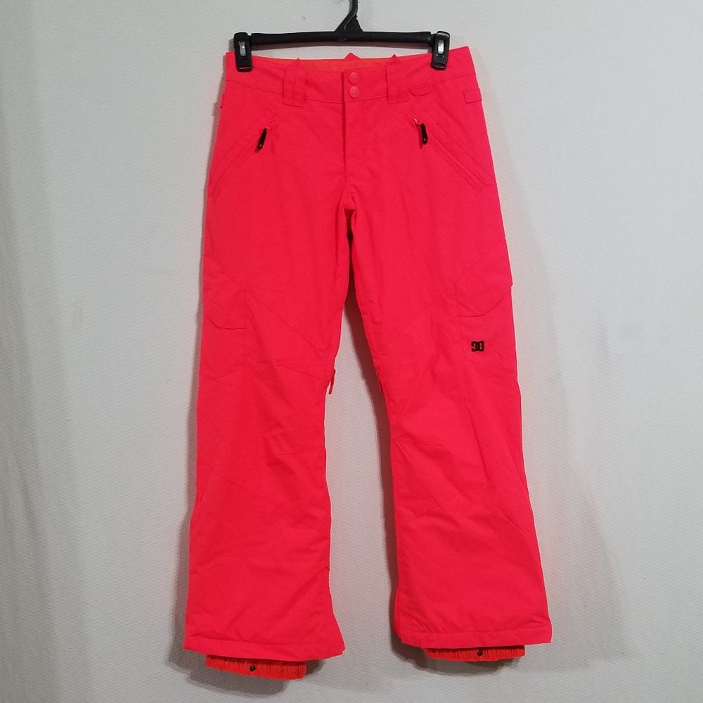 DC Womens Small Pink Ski Snowboard Snow Pants Suit Snowsuit Winter Bibs Bib Pant